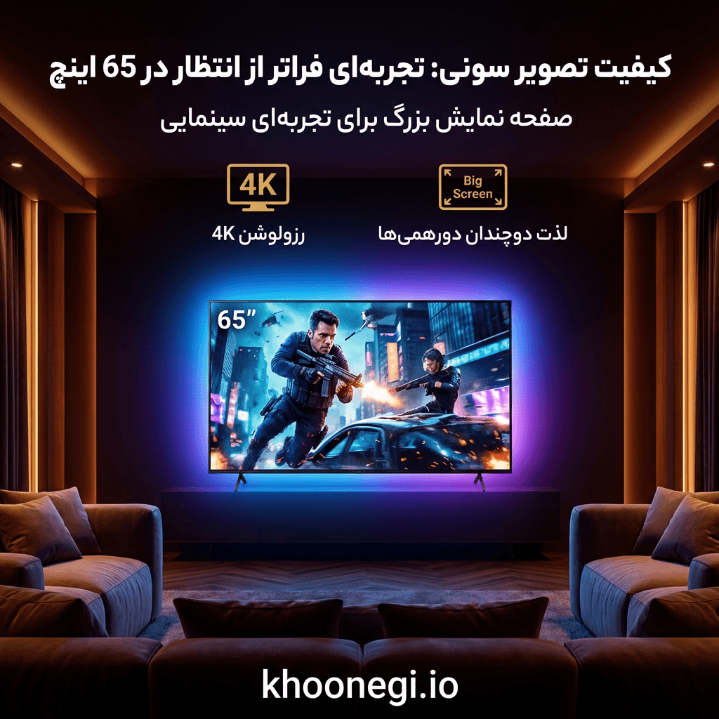 رنگهای زنده در تلویزیون 65 اینچ ال ای دی سونی مدل 65s30