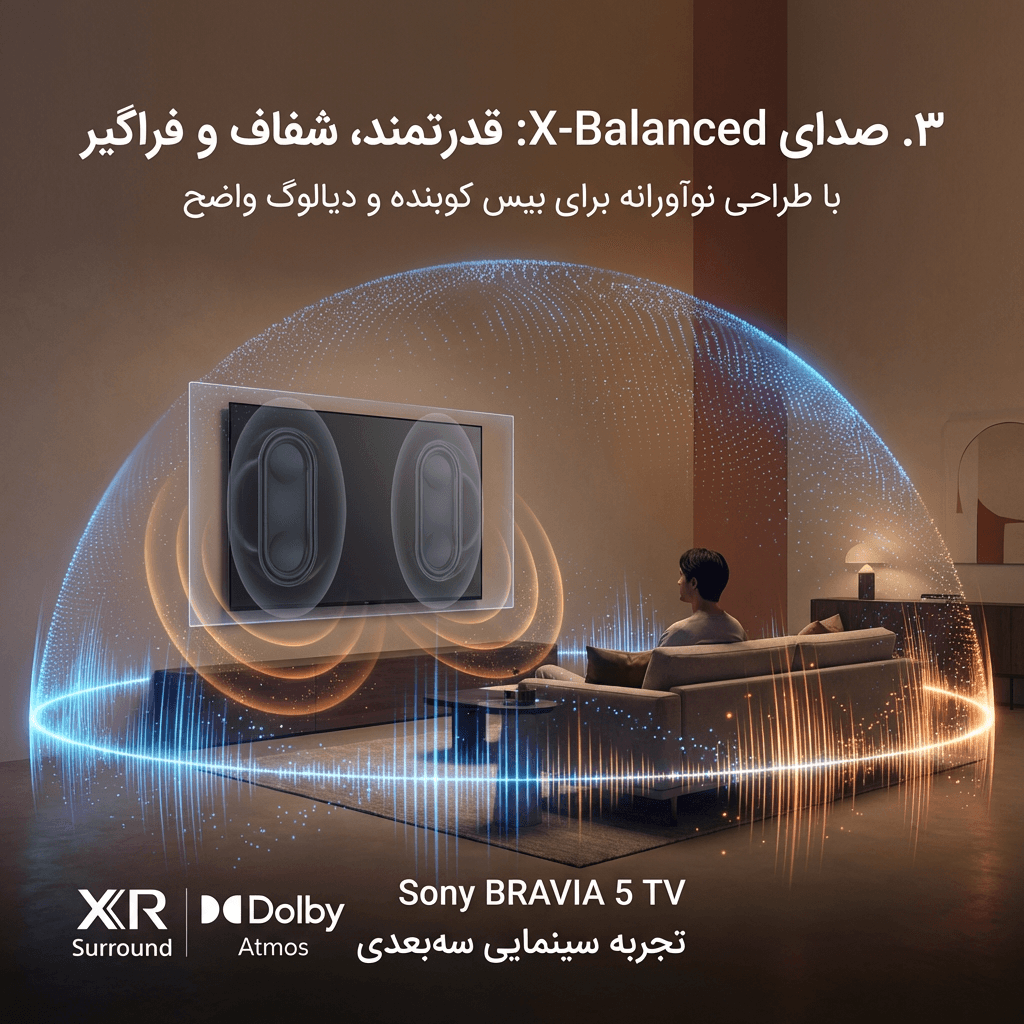 کیفیت صدای تلویزیون براويا 5 سوني 65XR50
