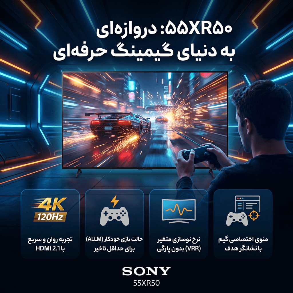 تلویزیون سونی مدل 55xr50