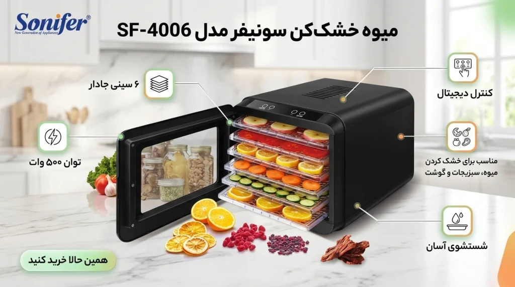 پنل کنترل دیجیتال خشککن سونیفر SF-4006
